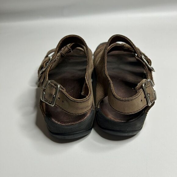 Vintage NIKE ACG Fisherman Hiking Sandals Mens 10 Y2K Brown Leather 138027 221 - Picture 6 of 10